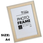A4 White Picture Frame with Stripes 